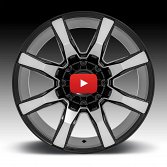 Moto Metal MO804 Spider Machined Gloss Black Custom Truck Wheels Rims 4
